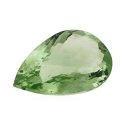 29.71 ct. Natural Pear Cut Green Amethyst