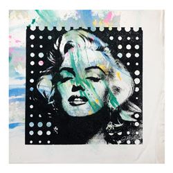 Gail Rodgers, "Marilyn Monroe" Hand Signed Original Hand Pulled Silkscreen Mixed