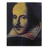 Image 1 : Steve Kaufman (1960-2010), "Shakespeare" Hand Painted Limited Edition Silkscreen