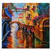 Image 1 : Yana Rafael, "Romantic City" Hand Signed Original Painting on Canvas with COA.