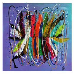 George Marlowe, "Dazed" Original Acrylic Painting on Gallery Wrapped Canvas, Han