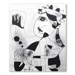 Jenik Cook, "Morvat" Original Acrylic Painting on Canvas (52" x 63"), Hand Singe