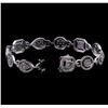 Image 3 : 4.89 ctw Diamond Tennis Bracelet - 14KT White Gold