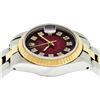 Image 4 : Rolex Ladies 2 Tone Red Vignette Diamond 26MM Datejust Wristwatch