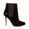 Image 6 : Tom Ford Black Velvet Spiked Boots Heels Shoes 39.5