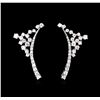 Image 1 : 2.28 ctw Diamond Earrings - 14KT White Gold