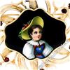 Image 3 : Vintage 14kt Gold Hand Painted Portrait, Garnet, & Pearl Open Frame Brooch