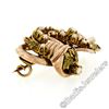Image 3 : Victorian 12kt Rose & Green Gold Natural Seed Pearl Flower Brooch