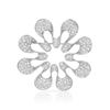 Image 1 : Natural 2.84 CTW Diamond & Brooch 18K White Gold - REF-327R6K