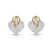 Image 1 : Natural 0.96 CTW Diamond Earrings 18K Yellow Gold - REF-121R5K