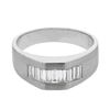 Image 1 : Natural 1.03 CTW Baguette Ring 14K White Gold - REF-259X2T