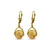 Image 1 : Genuine 6.5 ctw Citrine Earrings 14KT Yellow Gold - REF-43R4P