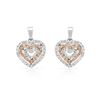 Image 1 : Natural 0.64 CTW Diamond Earrings 14K Two Tone Yellow Gold - REF-66M6F