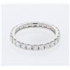 Image 1 : Natural 1.62 CTW Princess Diamond Band Ring W=3MM 14K Gold - REF-269W3H