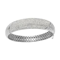 Natural 6.28 CTW Diamond Bracelet 14K White Gold - REF-614F7M