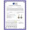 Image 2 : Genuine 1.10 ctw Citrine Earrings 14KT Rose Gold - REF-37Z7N