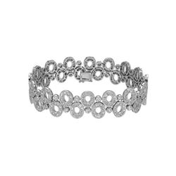 Natural 4.78 CTW Diamond & Bracelet 14K White Gold - REF-434T7X