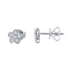 Image 1 : Natural 0.18 CTW Diamond Earrings 14K White Gold - REF-27K9R