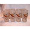 Image 1 : Pheasants Flying West Virginia Glass Set of 8 #1277560