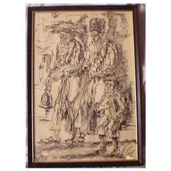 Two Rabbis and a Student,  Jossi Stern,  Artist#1277577