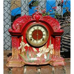 ansonia porcelain clock #1277691