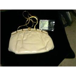 Crean Color Hand Bag with Gold Chain by Finessa#1278118