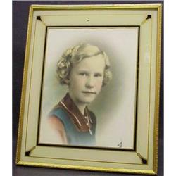 ORIGINAL REVERSE PAINTED ART DECO  FRAME #10 #1278168