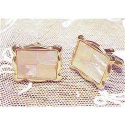 40's Gold Tone Gents Cufflinks #1278199