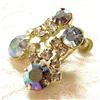 Image 1 : Rhine Stone Clip-on Deco Earrings #1278202