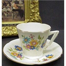 Art Deco Crown China Cup and Saucer #1278284