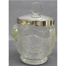 PRESSED GLASS - 2 EGG  CODDLER #1278294