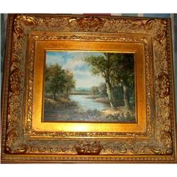 Original Woodland Oil  Painting     #1278464