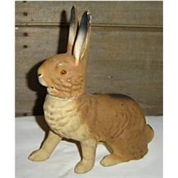 PAPER MACHE RABBIT CANDY CONTAINER #1278480