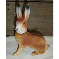 PAPIER MACHE RABBIT CANDY CONTAINER #1278481