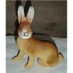 PAPER MACHE RABBIT CANDY CONTAINER #1278482