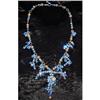 Image 1 : BLUE CRYSTAL BEAD NECKLACE/EARRING SET #1278546