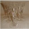 Image 1 : SET OF 6 EARLY CLEAR GLASS PRESSED/CUT CORDIALS#1278579