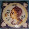 Image 1 : RARE EARLY PORTRAIT TILE OF A YOUNG WOMAN #1278590