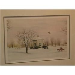 Geese in Winter, Signed Dennis K. Park #1278640