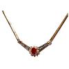 Image 1 : .99ctw. Ruby and Diamond Necklace #1278642