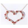 Image 1 : .65ctw. Ruby and Diamond Necklace #1278646