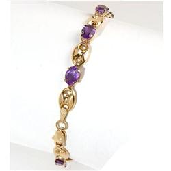 6.75ctw. Amethyst Bracelet #1278648