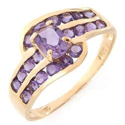 1.25ctw. Amethyst Ring---Yellow Gold Setting #1278659