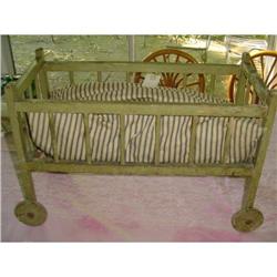 Primitive Doll Crib on Wheels #1278669