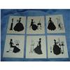 Image 1 : WALLACE NUTTING - LADY SILHOUETTES (set of 21) #1278674