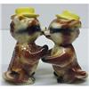 Image 1 : FIGURAL SALT & PEPPER - HUGGING RACCOONS #1285706