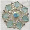 Image 1 :   1950-60's RHINESTONE BROOCH-OPAQUE & #1285711