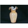 Image 1 : Venetian Candy Striped Cased Blown Vase #1285996