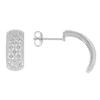 Image 1 : Sterling Silver & Diamond Earrings #1286027