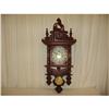 Image 1 : VERY NICE PENDULUM CLOCK W/KEY, ORNATE, GREAT #1286051
